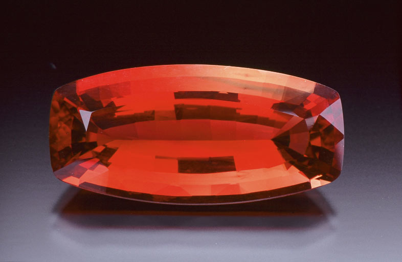 Red certificated Andesine 33.42ct