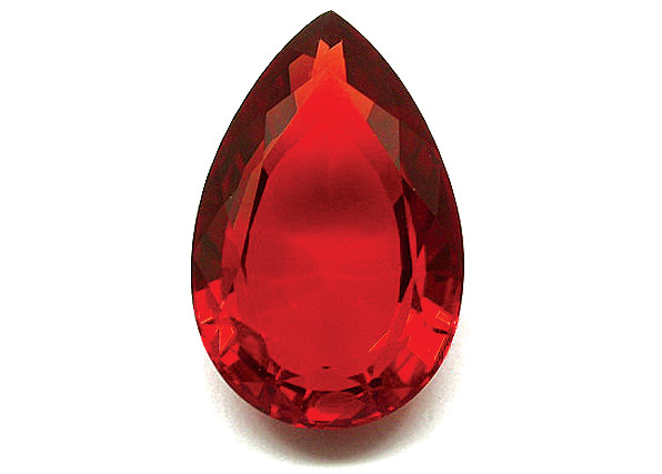 Red certificated Andesine 6.95ct