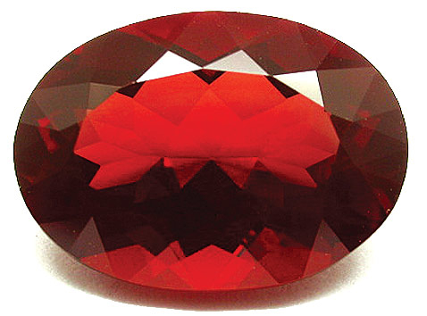 Red certificated Andesine 6.67ct