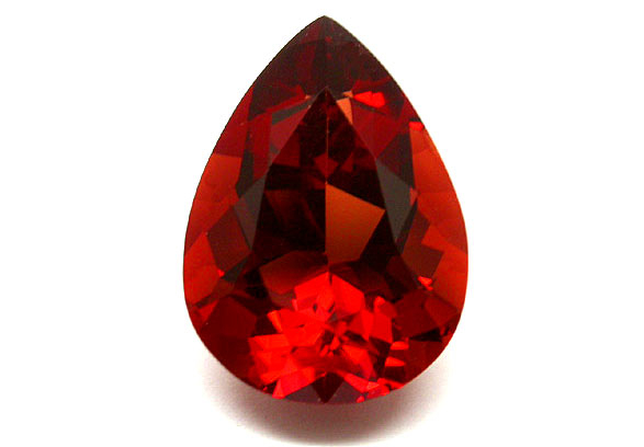 Red certificated andesine 7.42ct
