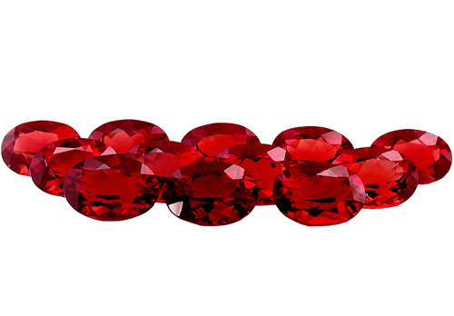 Red andesine 6.0x4.0mm