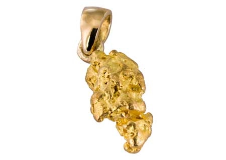 Golden nugget pendant