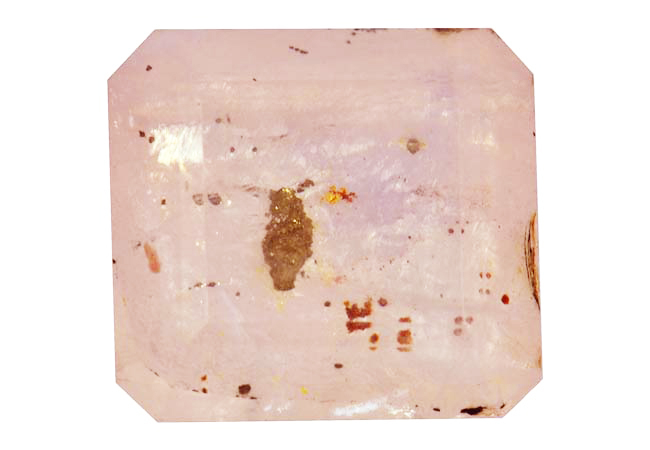 Pink quartz with pyrite