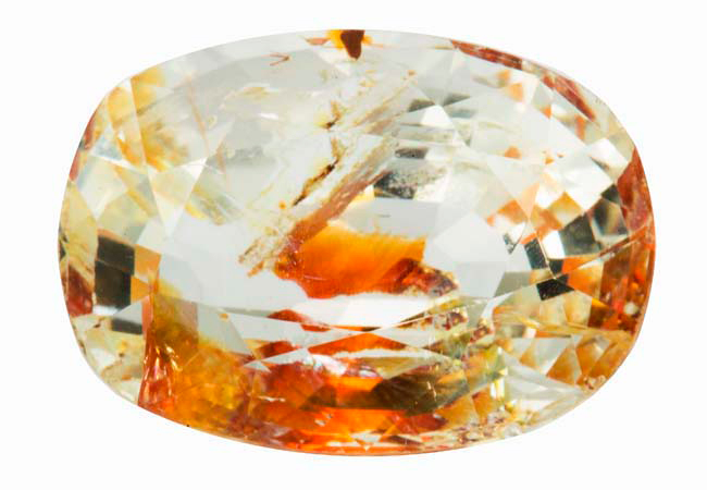 Topaz with inclusions