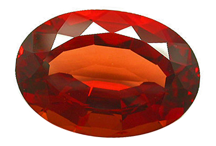 Red certificated andesine 9.44ct