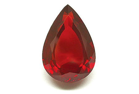 Red certificated Andesine 7.27ct