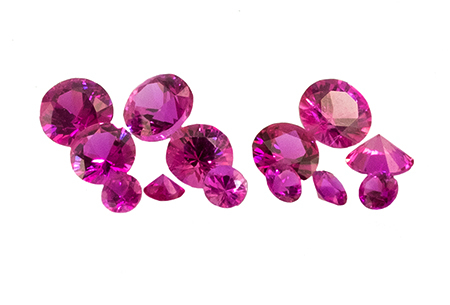 #Saphir-#Sapphire-#fuchsia-#diamond-cut-#Loupe-Clean - 4mm