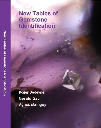 NEW TABLES OF GEMSTONES IDENTIFICATION - Signed