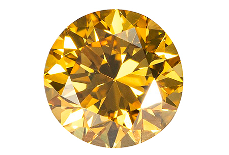 natural fancy intense yellow diamond 0.52ct