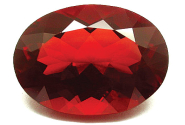 Red certificated Andesine 6.67ct
