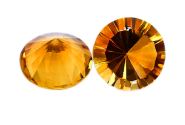 #Madeira citrine #Diamond cut #2mm #Gemfrance #jewelry