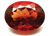 Red certificated andesine 10.77ct