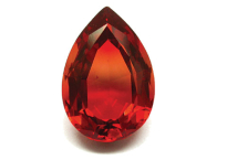 Red certificated Andesine 6.82ct