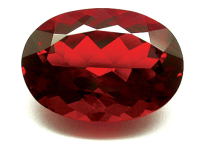 Red certificated andesine 5.21ct