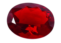 Red certificated Andesine 9.57ct