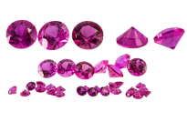 #Saphir-#Sapphire-#fuchsia-#diamond-cut-4.3mm