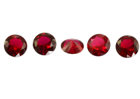 Calibrated rond Burmese ruby 